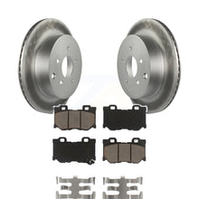 Charger l&#39;image dans la galerie, Rear Coated Disc Brake Rotors And Ceramic Pads Kit For INFINITI Q50 Q60 Q70