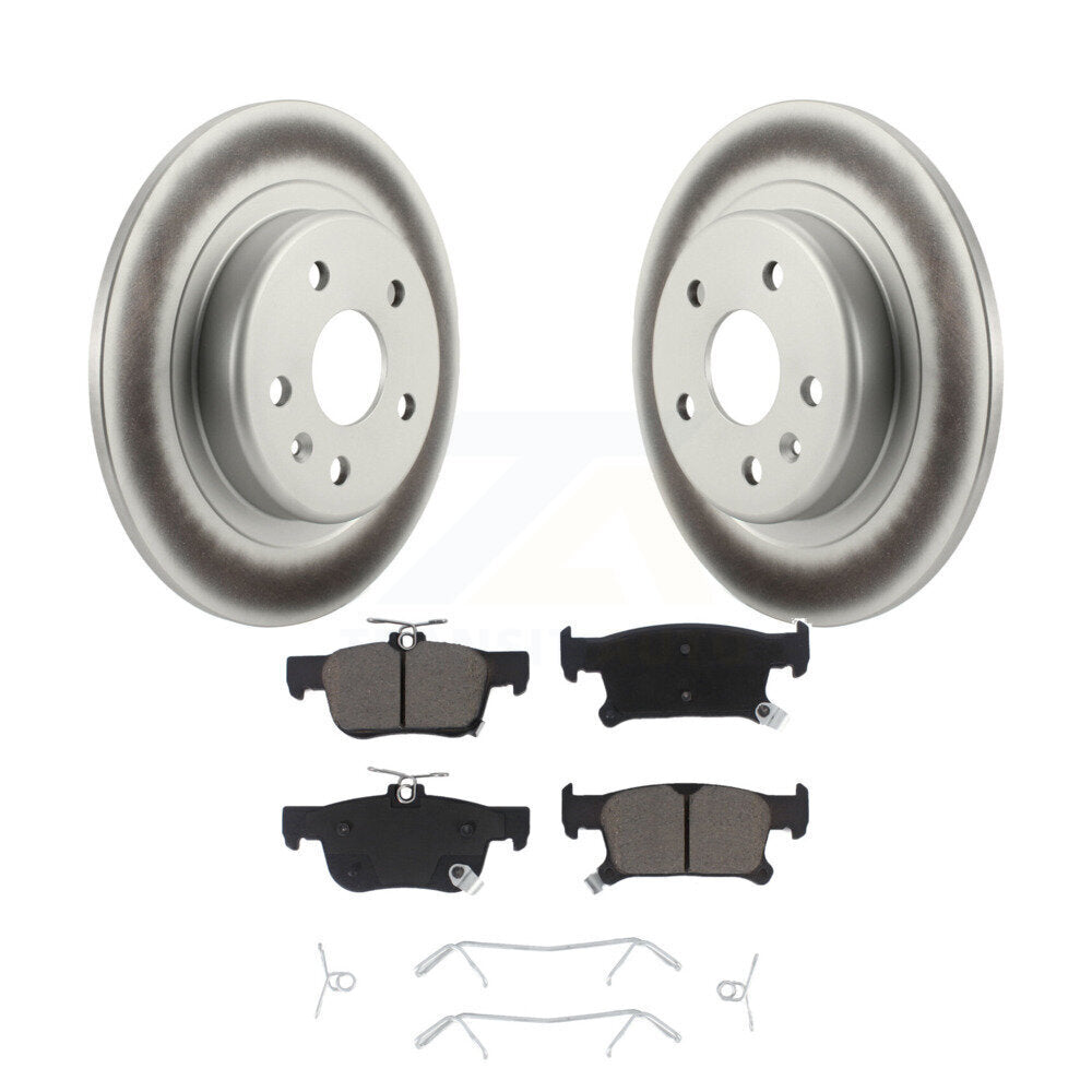 Rear Coated Disc Brake Rotors And Ceramic Pads Kit For Buick Envision