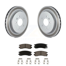 Charger l&#39;image dans la galerie, Rear Coated Brake Rotor &amp; Ceramic Pad Kit For Cadillac Seville With Vented