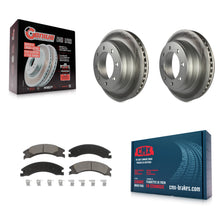 Charger l'image dans la galerie, Rear Coat Disc Brake Rotor Ceramic Pad Kit For Ford E-350 Super Duty E-250 E-150