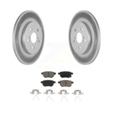 Rear Coated Disc Brake Rotors And Ceramic Pads Kit For Lexus CT200h