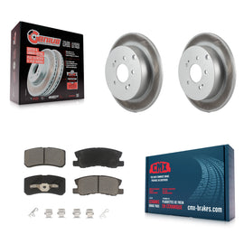 Rear Coated Disc Brake Rotors And Ceramic Pads Kit For Mitsubishi Endeavor