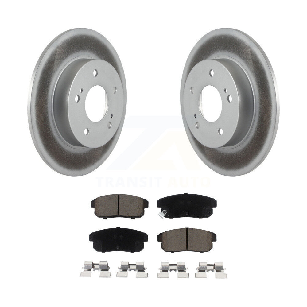 Rear Coated Disc Brake Rotors Ceramic Pad Kit For Nissan Maxima INFINITI I35 I30