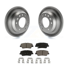 Load image into Gallery viewer, Rear Coated Disc Brake Rotors &amp; Ceramic Pad Kit For Kia Sedona Hyundai Entourage