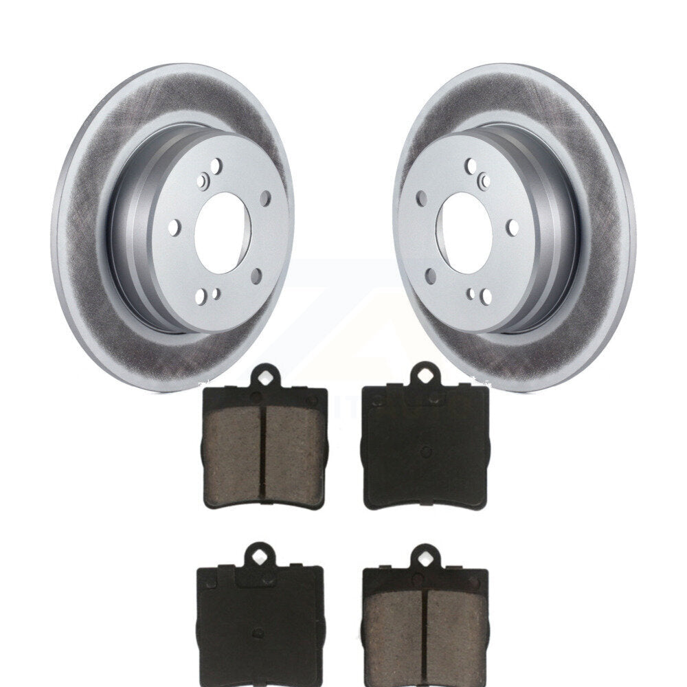 Rear Coat Brake Rotors Ceramic Pad Kit For Mercedes-Benz C230 C240 Chrysler C280