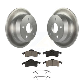[Rear] 1999-2004 Jeep Grand Cherokee Premium Coated Rotors & Ceramic Pads Brake Kit For Max Braking