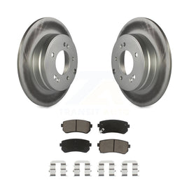 Rear Coat Disc Brake Rotor Ceramic Pad Kit For Hyundai Sonata Tucson Kia Cadenza