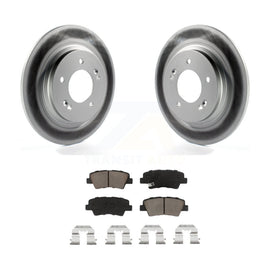 Rear Coat Disc Brake Rotor Ceramic Pad Kit For Kia Optima Hyundai Sonata Soul EV