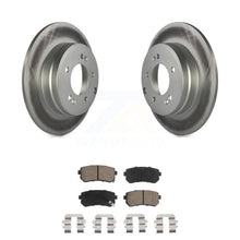 Load image into Gallery viewer, Rear Coated Disc Brake Rotors And Ceramic Pads Kit For Hyundai Sonata Kia Optima