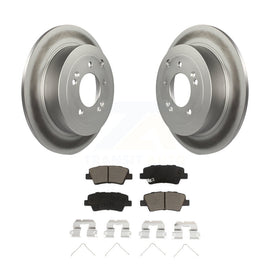 Rear Coated Disc Brake Rotor And Ceramic Pad Kit For Hyundai Tucson Kia Sportage