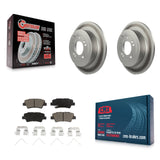 Rear Coated Disc Brake Rotor And Ceramic Pad Kit For Hyundai Tucson Kia Sportage