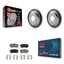 Charger l'image dans la galerie, [Rear] 2016 Kia Optima LX/EX/LX 1.6T Premium Coated Rotors &amp; Ceramic Pads Brake Kit For Max Braking