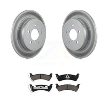 Charger l&#39;image dans la galerie, Rear Coated Disc Brake Rotors And Ceramic Pads Kit For Ford Explorer Sport Trac