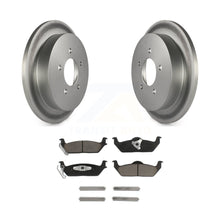 Charger l&#39;image dans la galerie, Rear Coated Disc Brake Rotors And Ceramic Pads Kit For Ford F-150