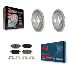 [Rear] 2009-2014 Acura TL Premium Coated Rotors & Ceramic Pads Brake Kit For Max Braking
