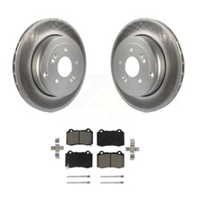 Load image into Gallery viewer, Rear Coated Disc Brake Rotors And Ceramic Pads Kit For Hyundai Genesis Coupe