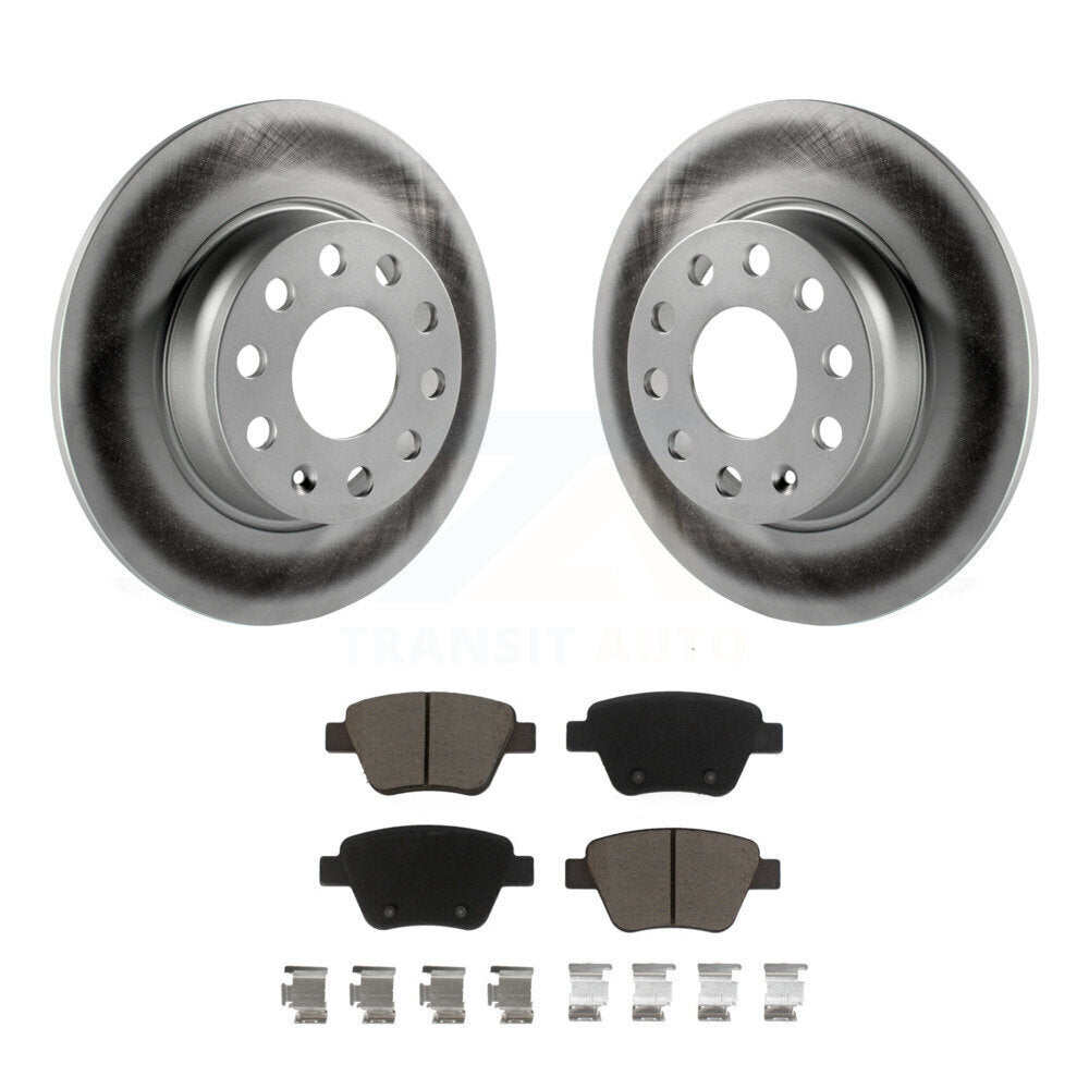 Rear Coat Brake Rotor Ceramic Pad Kit For Volkswagen Jetta Passat Beetle Golf A3