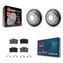 Load image into Gallery viewer, Rear Coated Disc Brake Rotors &amp; Ceramic Pad Kit For Volkswagen Jetta Beetle Golf