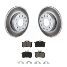 Load image into Gallery viewer, Rear Coated Disc Brake Rotors And Ceramic Pads Kit For Volkswagen Golf