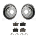 Rear Coated Disc Brake Rotors And Ceramic Pads Kit For Volkswagen Jetta