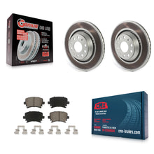 Load image into Gallery viewer, Rear Coated Brake Rotors Ceramic Pad Kit For Volkswagen CC Passat GTI Golf R R32