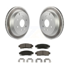 Charger l&#39;image dans la galerie, Rear Coated Brake Rotors Ceramic Pad Kit For Chevrolet Traverse GMC Acadia Buick