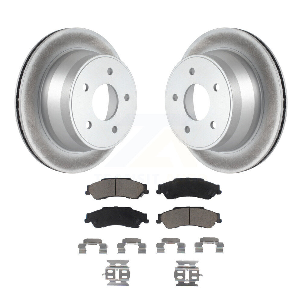 Rear Coat Brake Rotors Ceramic Pad Kit For Chevrolet S10 Blazer GMC Sonoma Jimmy