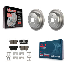 Charger l'image dans la galerie, Rear Coated Disc Brake Rotors And Ceramic Pads Kit For Honda CR-V Acura RDX