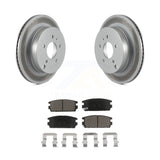 Rear Coated Brake Rotor Ceramic Pad Kit For Chevrolet Equinox Saturn Vue Captiva