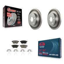 Load image into Gallery viewer, [Rear] 2011-2016 Scion tC Premium Coated Rotors &amp; Ceramic Pads Brake Kit For Max Braking