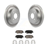 Rear Coated Disc Brake Rotors And Ceramic Pads Kit For Hyundai Accent Kia Rio
