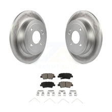 Load image into Gallery viewer, Rear Coated Disc Brake Rotors And Ceramic Pads Kit For Hyundai Accent Kia Rio