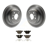 Rear Coated Disc Brake Rotors And Ceramic Pads Kit For BMW X5 X6