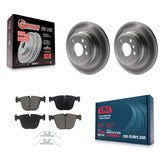 [Rear] 2009 BMW X6 xDrive35i From 10 08 Premium Coated Rotors & Ceramic Pads Brake Kit For Max Braking