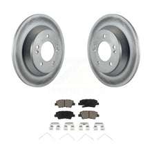 Charger l&#39;image dans la galerie, Rear Coated Brake Rotors Ceramic Pad Kit For Kia Rondo With Manual Parking