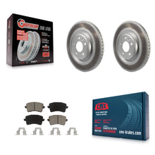 Load image into Gallery viewer, Rear Coated Disc Brake Rotors &amp; Ceramic Pad Kit For Audi Q5 A5 SQ5 Quattro S5 A4