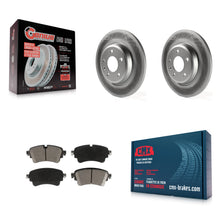 Load image into Gallery viewer, Rear Coated Disc Brake Rotors And Ceramic Pads Kit For Audi A4 Quattro