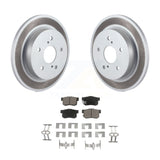 Rear Coated Disc Brake Rotors And Ceramic Pads Kit For 2010-2013 Suzuki Kizashi