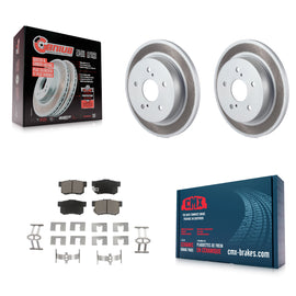 [Rear] 2010-2013 Suzuki Kizashi Premium Coated Rotors & Ceramic Pads Brake Kit For Max Braking