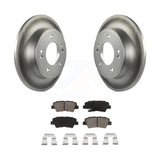 Rear Coat Brake Rotor Ceramic Pad Kit For Hyundai Elantra Kia Soul Forte GT Koup