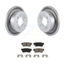 Load image into Gallery viewer, Rear Coated Disc Brake Rotors And Ceramic Pads Kit For Hyundai Elantra