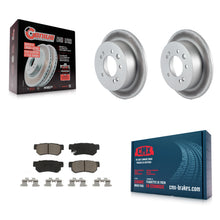 Charger l'image dans la galerie, Rear Coated Disc Brake Rotors And Ceramic Pads Kit For Hyundai Elantra