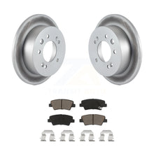 Charger l&#39;image dans la galerie, Rear Coat Brake Rotor Ceramic Pad Kit For 10 Hyundai Elantra Sedan From 03 23