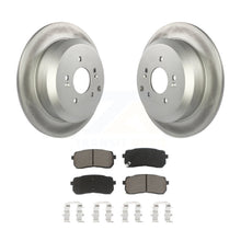 Charger l&#39;image dans la galerie, Rear Coated Disc Brake Rotors And Ceramic Pad Kit For 2007-2012 Hyundai Veracruz