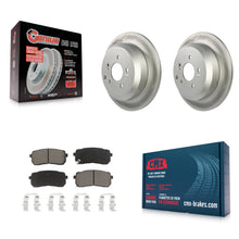 Load image into Gallery viewer, [Rear] 2007-2012 Hyundai Veracruz Premium Coated Rotors &amp; Ceramic Pads Brake Kit For Max Braking