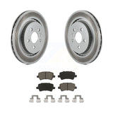 Rear Coated Disc Brake Rotors And Ceramic Pad Kit For Volvo S60 XC70 S80 V60 V70
