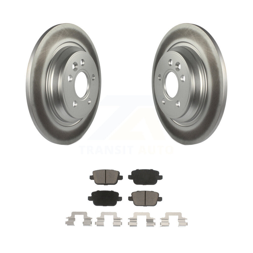 Rear Coat Brake Rotors Ceramic Pad Kit For Volvo S80 With Electric Parking