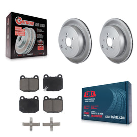 Rear Coated Disc Brake Rotors And Ceramic Pads Kit For Subaru BRZ Toyota 86