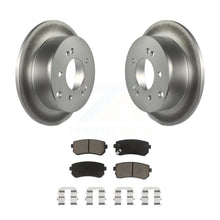 Load image into Gallery viewer, Rear Coated Disc Brake Rotors And Ceramic Pads Kit For Kia Forte Koup Forte5