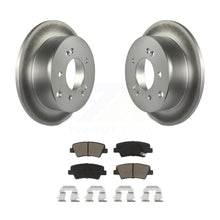 Charger l&#39;image dans la galerie, Rear Coated Disc Brake Rotors And Ceramic Pads Kit For 2010-2013 Kia Soul